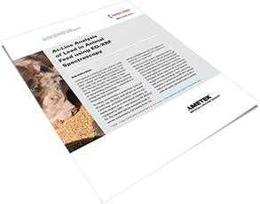At-Line Analysis of Lead in Animal Feed using ED-XRF Spectroscopy