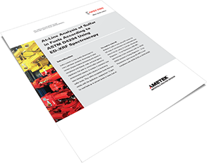 At-Line Analysis of Sulfur in Fuels According to ASTM D4294 Using ED-XRF Spectroscopy