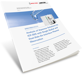 Analysis of Aqueous Solutions by ICP-OES with Single Radial and Dual Side-On Interface Plasma Observation