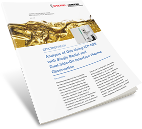 Analysis of Oils by ICP-OES with Dual Side-On Plasma Observation
