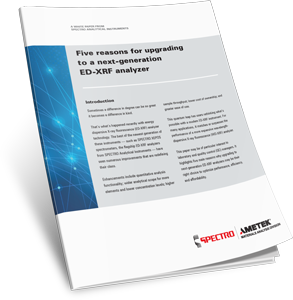 Five reasons for upgrading to a next-generation ED-XRF analyzer