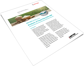 Analysis Of Food Using ED-XRF