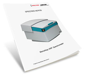 Manual SPECTRO XEPOS